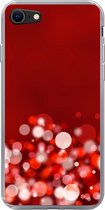 Geschikt voor iPhone 7 hoesje - Rood - Design - abstract - Licht - Siliconen Telefoonhoesje
