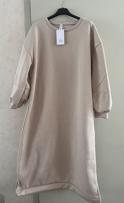 Jurk lang beige