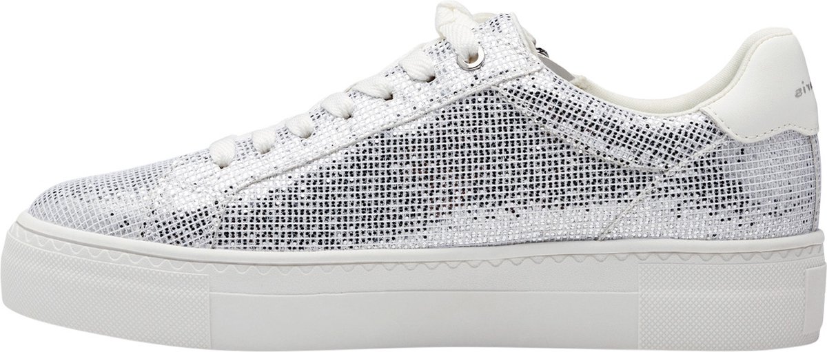 Tamaris Donna 1-23323-42 – Sneaker Basse In Mix Tessuto E Sintetico – Tacco Platforma 3,5 Cm