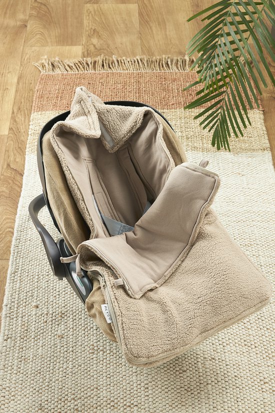 Meyco Baby Teddy voetenzak - sand - 40x82cm van Meyco — afbeelding 5