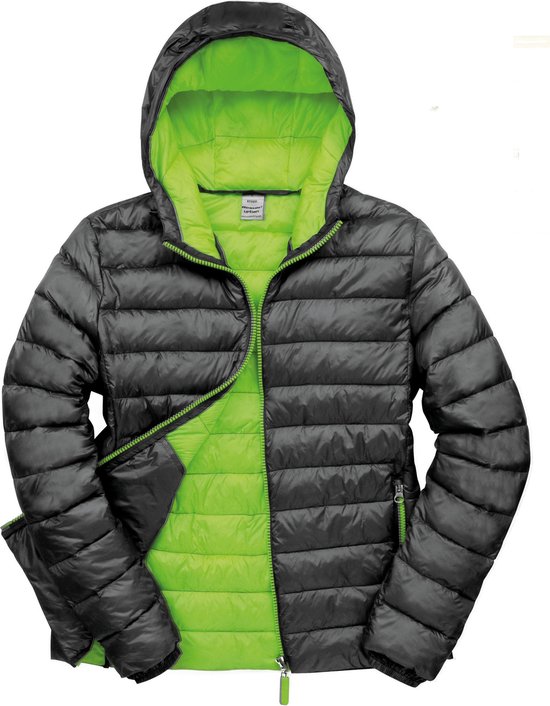 Jas Heren S Result Lange mouw Black / Lime 100% Nylon