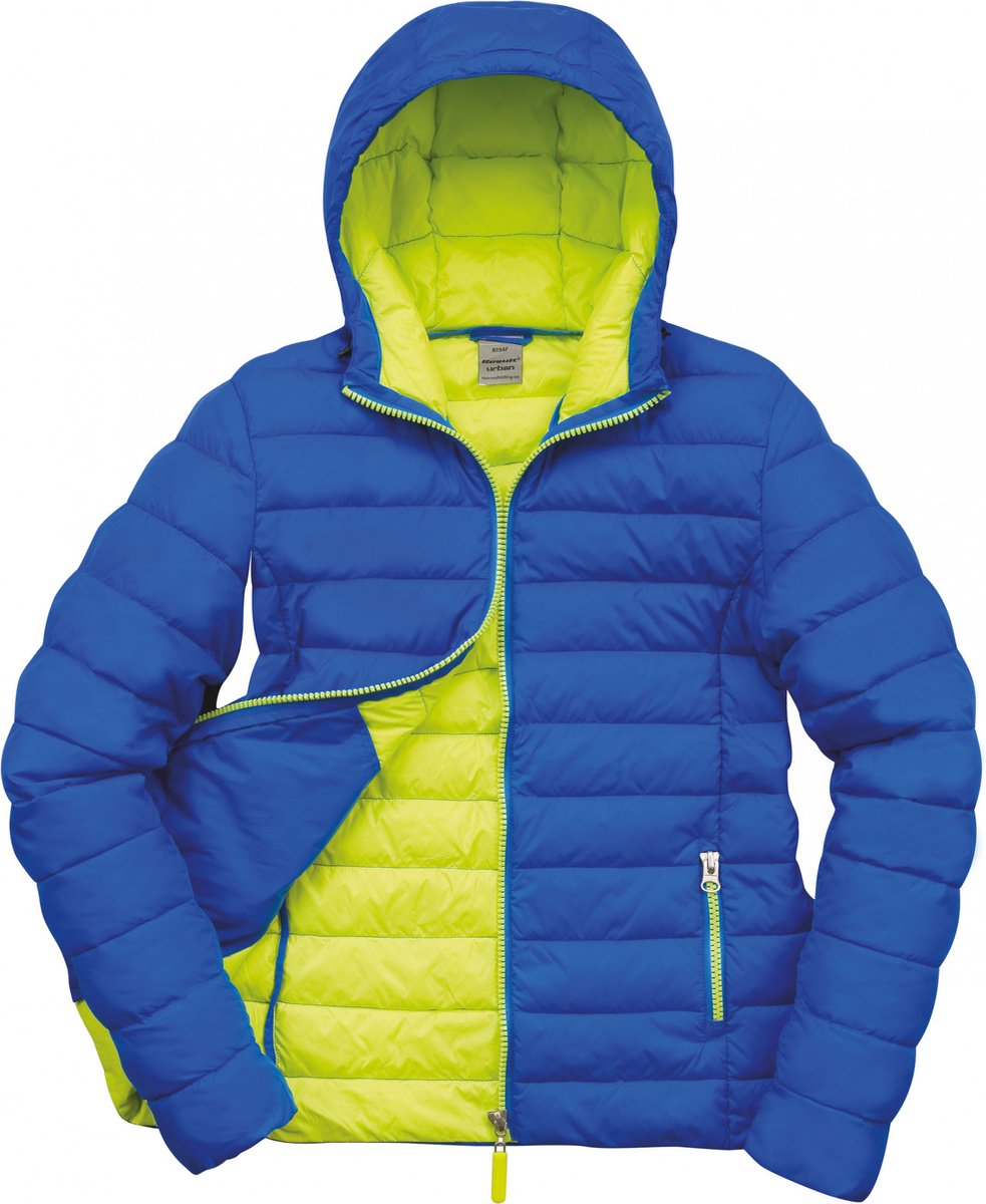 Result Women´ Snow Bird Hooded Jacket RT194F Ocean /Lime Blauw