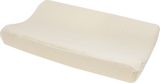 Meyco Baby Uni aankleedkussenhoes - pre-washed hydrofiel - soft sand - 50x70cm — afbeelding 2