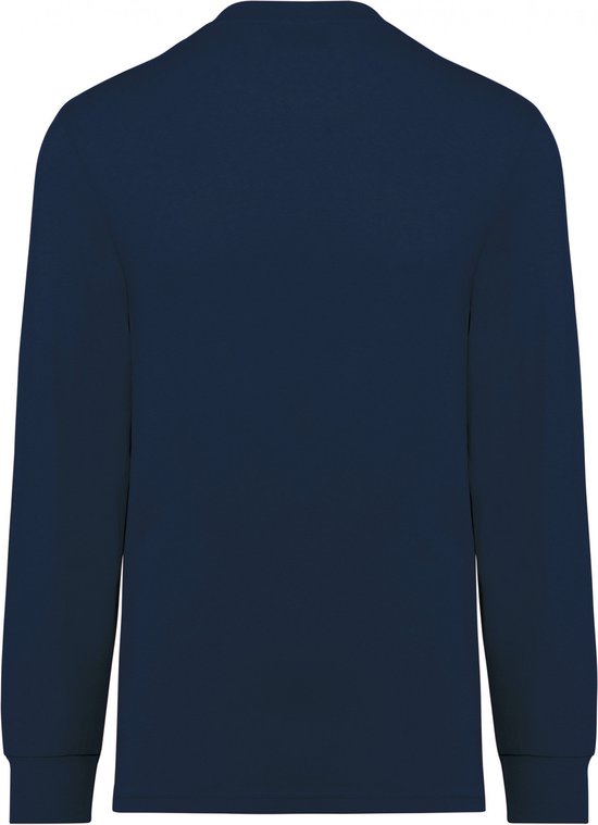 T-shirt Unisex XL WK. Designed To Work Ronde hals Lange mouw Navy 100% Katoen