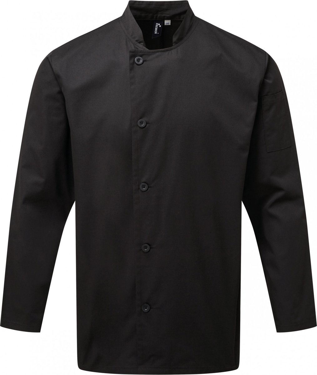 Schort/Tuniek/Werkblouse Unisex M Premier Black 65% Polyester, 35% Katoen