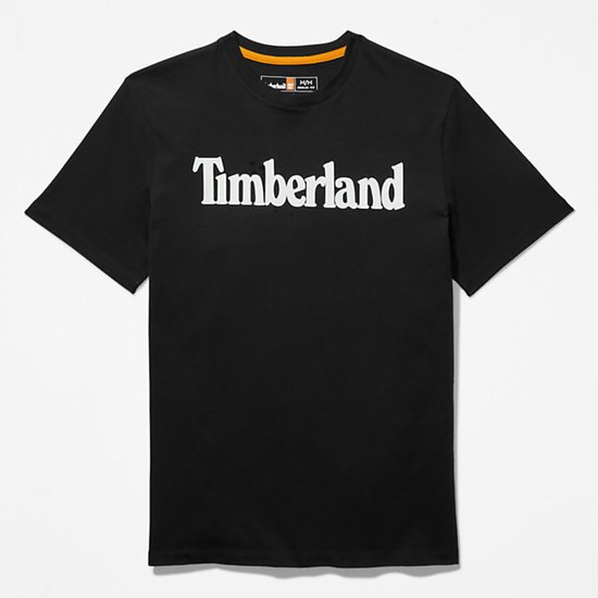 T-shirt Heren L Timberland Ronde hals Korte mouw Black 100% Katoen
