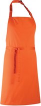 Schort/Tuniek/Werkblouse Unisex One Size Premier Orange 65% Polyester, 35% Katoen