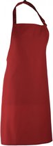 Schort/Tuniek/Werkblouse Unisex One Size Premier Burgundy 65% Polyester, 35% Katoen