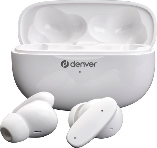 Écouteurs sans fil Denver - Suppression du bruit - Étui de chargement - Bluetooth - Fonction d'appel - Commande tactile - Écouteurs sans fil - TWE49ENC