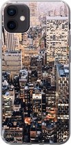 Geschikt voor iPhone 12 mini hoesje - New York - NYC - Amerika - Siliconen Telefoonhoesje