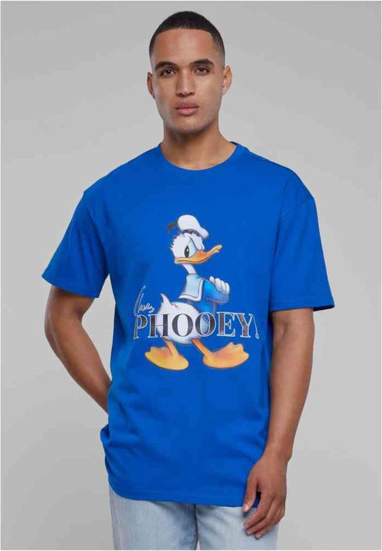 Mister Tee Upscale Donald Duck - Disney 100 Phooey Oversize Heren T-shirt - 4XL - Blauw