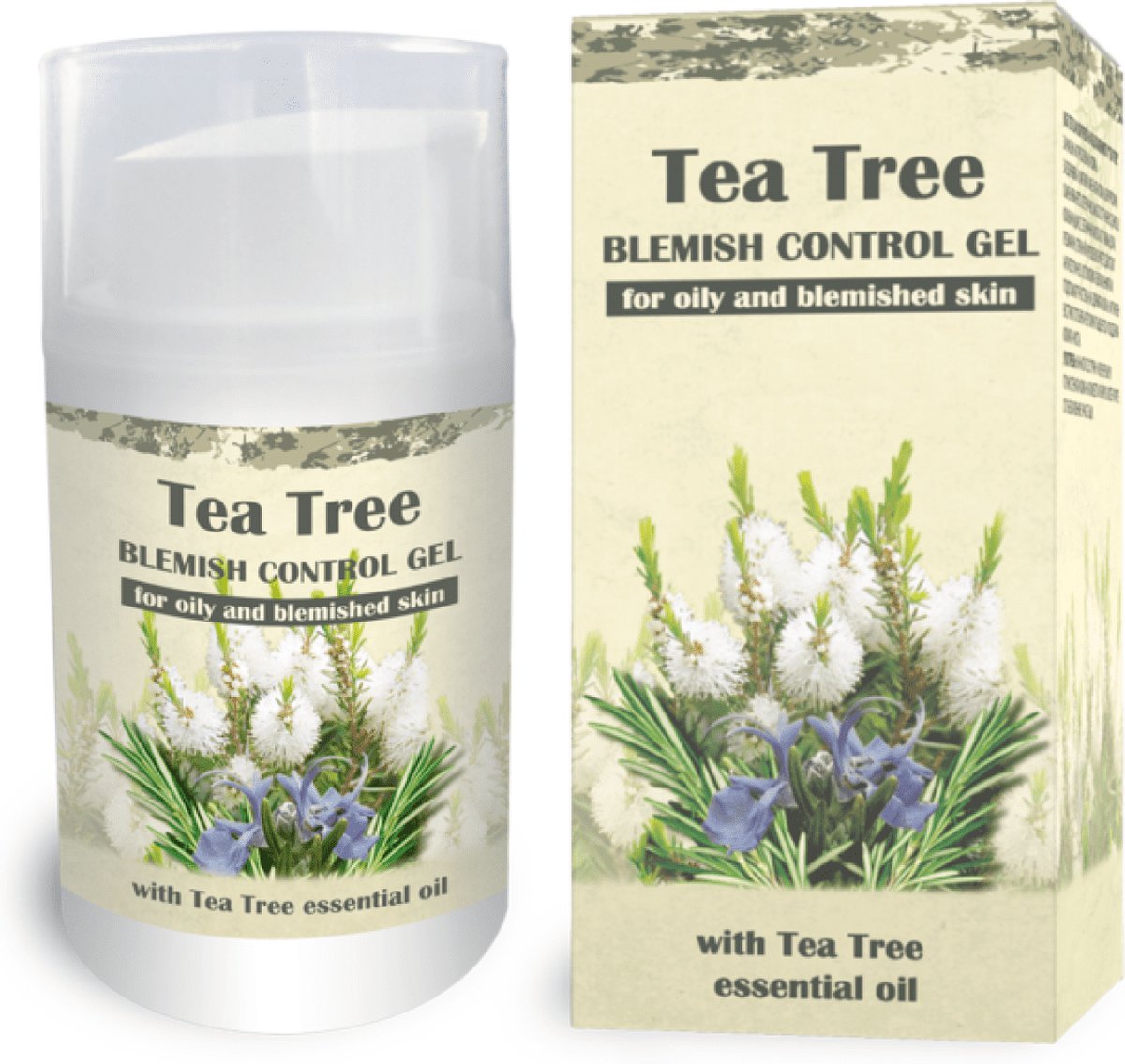 Refan natuurlijke Tea tree gezicht gel - ontstekingsremmend - acne - vette huid - effectief tegen puisten 50ml