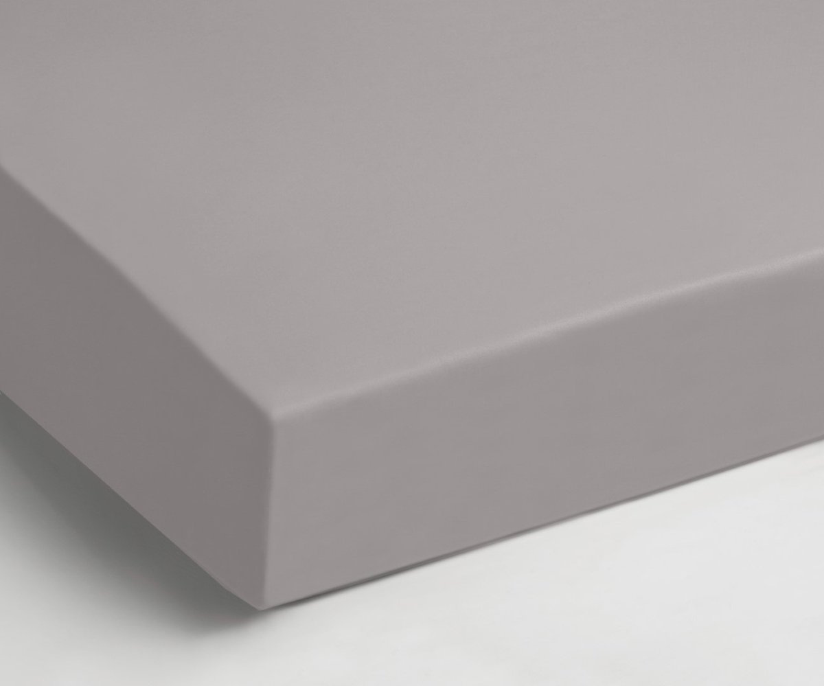 Day Dream Hoeslaken - Strijkvrij - Katoen - 140 x 200 cm - Lichtgrijs