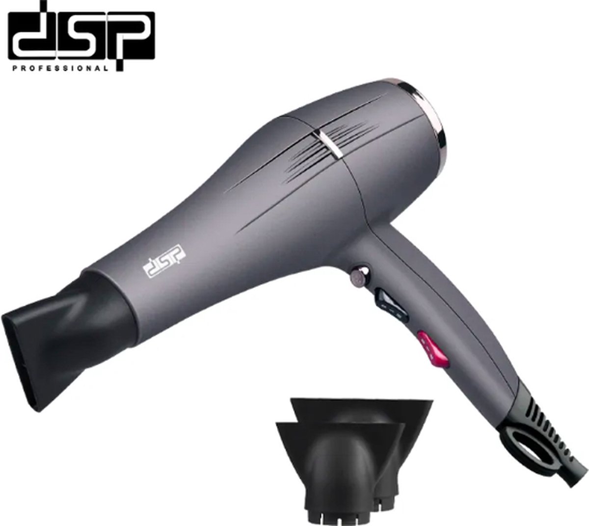 DSP 30103 - Multifunctionele Verstelbare Temperatuur Extreme Windsnelheid Haardroger - Ionic Hair Dryer - 3 Standen - Perfect voor Reizen - Geschikt voor Mannen & Vrouwen-17000rpm