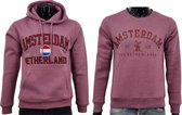 Hitman - 2-Pack - 1 x Hoodie en 1 x Sweater - Katoen - Holland Souvenirs - Amsterdam Souvenirs - Paars - Maat M