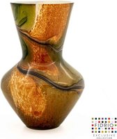 Vase Design Parma - Fidrio INDIAN SUMMER - vase à fleurs en verre soufflé à la bouche - hauteur 36 cm