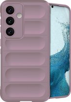 iMoshion Hoesje Geschikt voor Samsung Galaxy S24 Plus Hoesje Siliconen - iMoshion EasyGrip Backcover - Paars