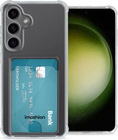 iMoshion Hoesje Geschikt voor Samsung Galaxy S24 Plus Hoesje Met Pasjeshouder - iMoshion Softcase Backcover met pashouder 2.0 - Transparant