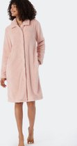 SCHIESSER Essentials badjas - dames teddyfleece kamerjas roze - Maat: S