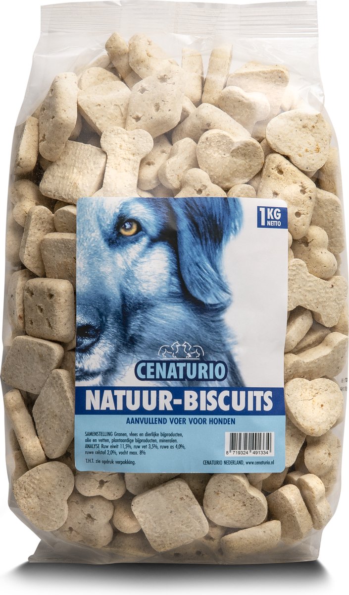 Cenaturio Hondenkoekjes - Hondensnack - 1KG - Tevens tand-reinigende werking door hardheid