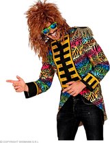 Widmann - Wilde Rockers Parade Slipjas Dierenprint Man - Multicolor - Medium - Carnavalskleding - Verkleedkleding