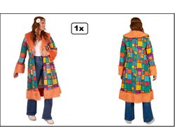 Luxe Hippy peace jas patchwork mt.S/M - Carnaval festival thema feest party hippie