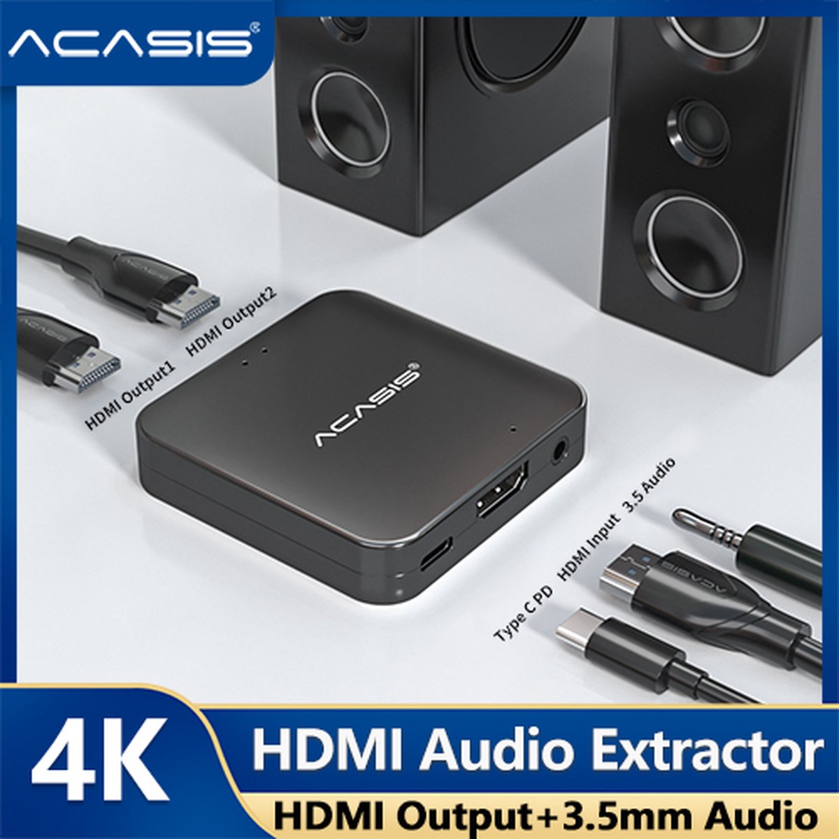 USB C Hub 6-in-1 4K HDMI 30Hz, 100W PD Opladen, 3x USB 3.0, USB C 3.0 Data Adapter voor Laptop - Afbeelding 5