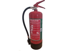 Schuimblusser 6 liter - vet brandblusser fluorvrij schuim - brandklasse ABF - Incl. wandbeugel en keuringssticker