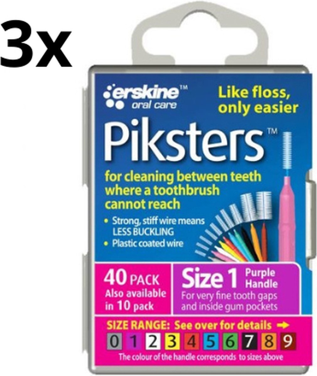 Goedkoopste Piksters 1 Paars 0.50mm - 3 x 40 stuks - Voordeelverpakking
