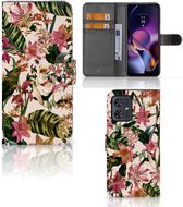 GSM Hoesje Geschikt voor Motorola Moto G54 Fotohoesje ontwerpen Flowers
