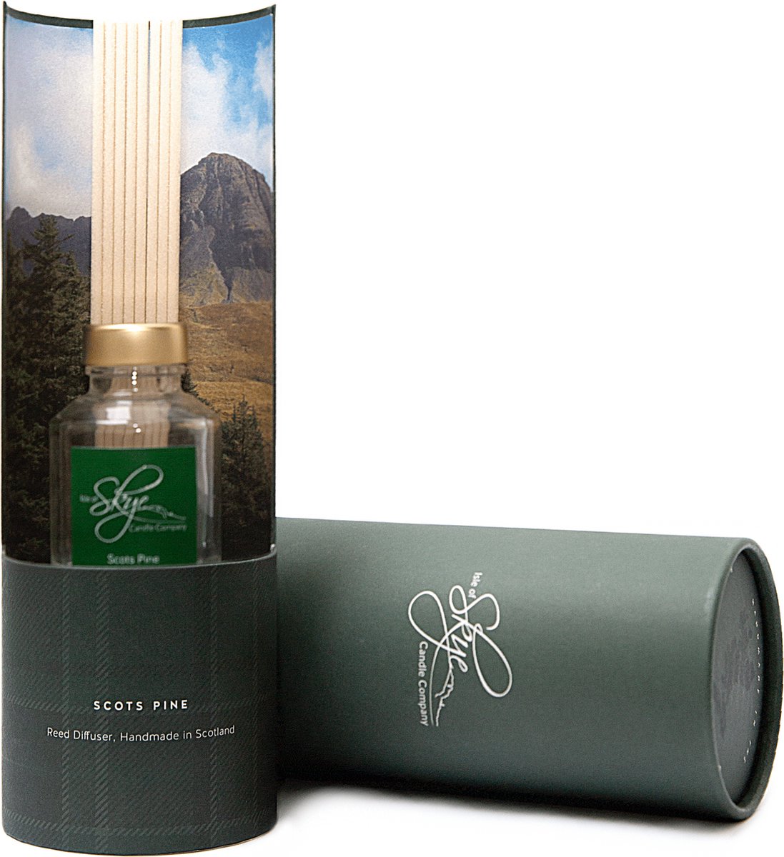 Reed Diffuser Dennengeur (Scots Pine) - 12 weken - Isle of Skye Candle - Handmade in Scotland