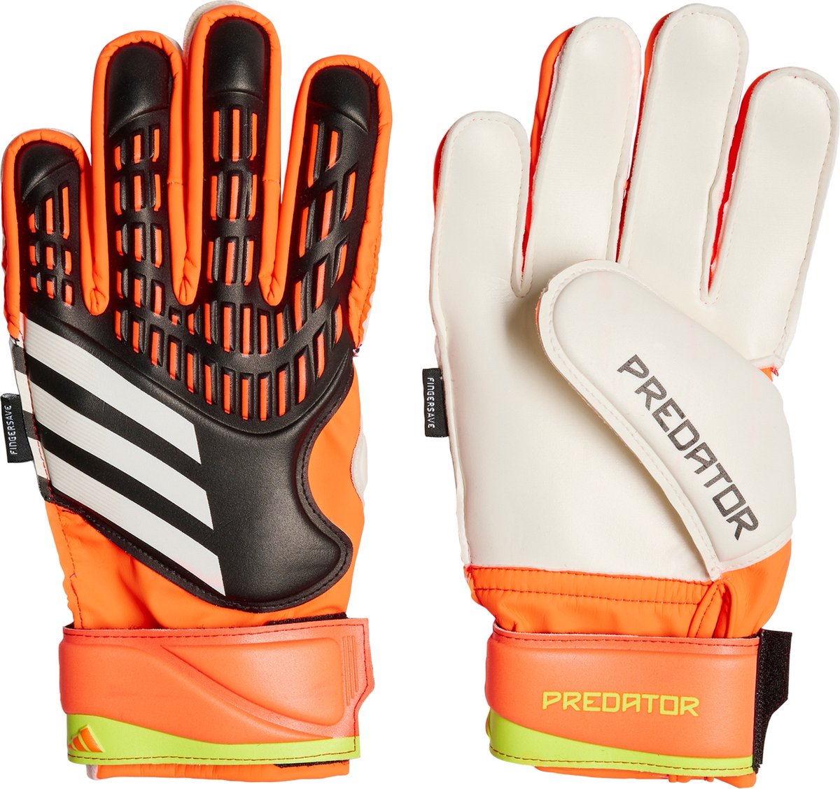 adidas Performance Predator Match Fingersave Goalkeeper Gloves Kids - Kinderen - Zwart- 6 - adidas
