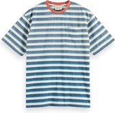 Scotch & Soda Yarn Dye Stripe Pocket T-shirt Heren T-shirt - Maat S