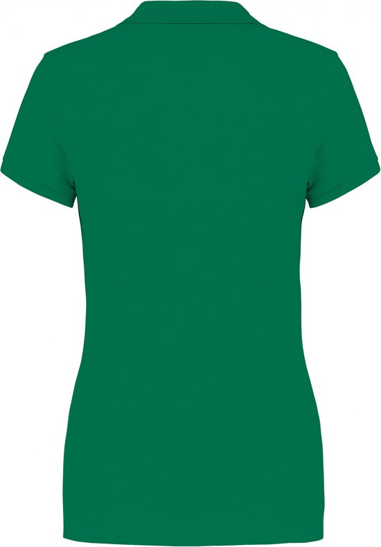 Polo Dames 3XL Kariban Kraag met knopen Korte mouw Kelly Green 100% Katoen