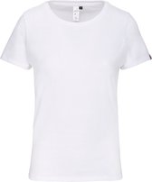 T-shirt Dames XL Kariban Ronde hals Korte mouw White 100% Katoen