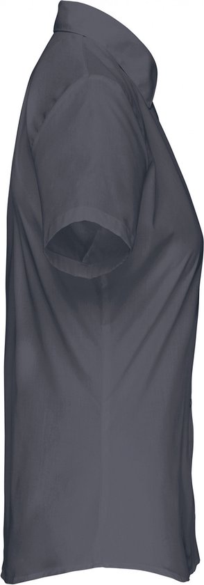 Kariban Overhemd in onderhoudsvriendelijk polykatoen-popeline korte mouwen dames K548 - Urban Grey - 3XL