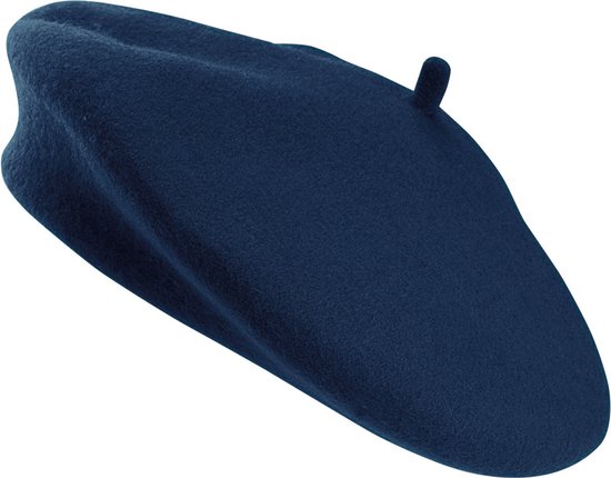 Beret Unisex One Size K-up Navy 10% Wol, 90% Polyamide