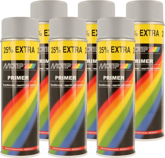 Motip primer grijs (04054) - 6 stuks - 500 ml