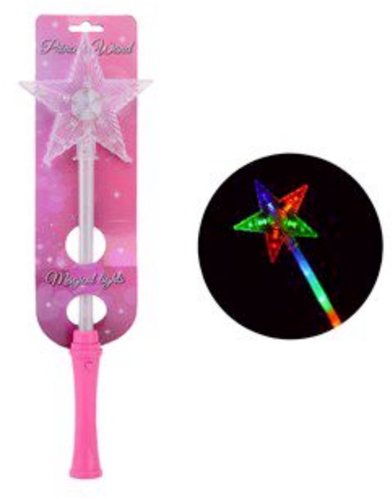John Toys Magische toverstaf met licht - Voor fee, heks en tovenaar