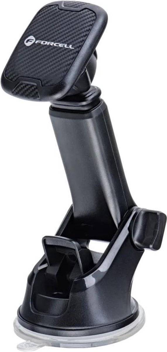Forcell - Magnetische Telefoon houder voor in Auto - 360 Draaibaar - Met Zuignap - Zwart