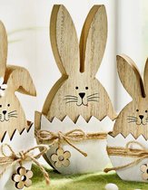 Décoration de Pâques personnalisée en bois | Cadeau de Pâques | Pendentif Pasen avec naam | Pâques | Pendentif de Pasen | Remorque en bois | Nid de Pâques | Panier de Pâques/lapin dans un œuf