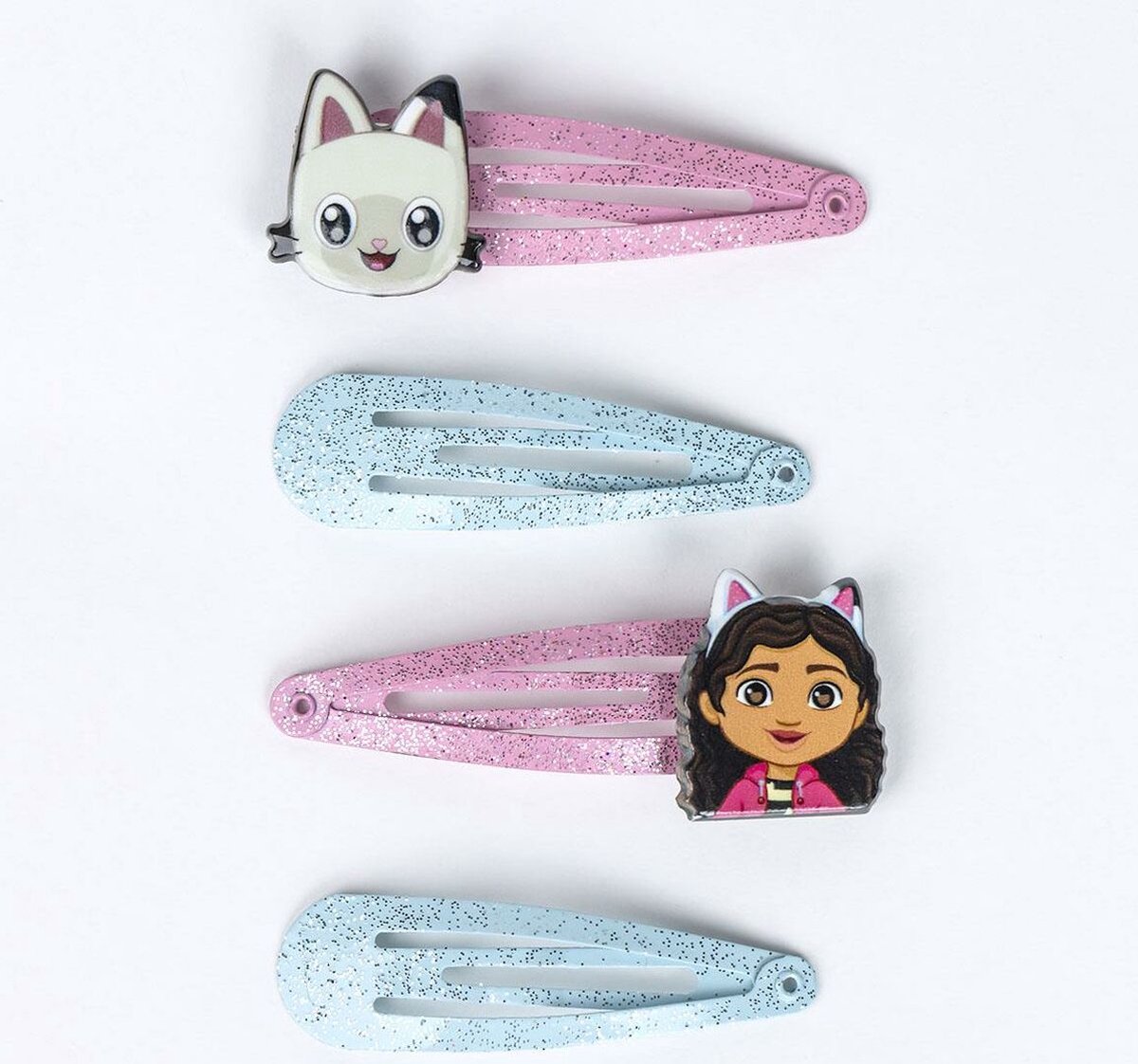 Hair Clips Gabby's Dollhouse 4 Pieces Pink