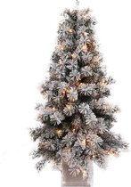 Wintervalley Trees - Kunstkerstboom Olof met LED verlichting - 60x120cm - Besneeuwd