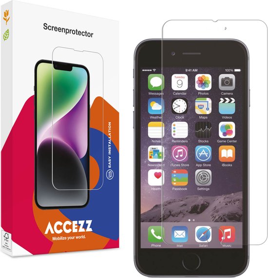 Accezz Screenprotector Geschikt voor iPhone SE (2020) / SE (2022) - Accezz Gehard Glas Screenprotector