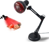 ALLGoods. Infraroodlamp – Lichttherapie Lamp Verstelbaar – Spieren en Gewrichten -Infraroodtherapie 150Watt -Warmtelamp Verlicht Pijn – Rood Lichttherapie voor Betere Gezondheid – Rode Lamp Voor Spieren – Red Light Therapy - Zwart