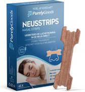 PurelyGoods® Neusstrips - 45 st - Anti Snurk Neuspleisters - Neusspreider - Nasal Strips - Krachtige Kleefstof - Incl. Handleiding