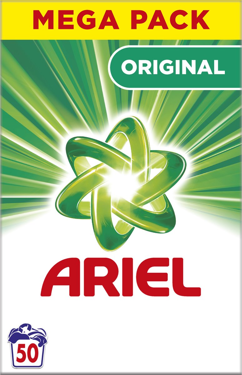 Goedkoopste Ariel Waspoeder - Wasmiddel - Original - 50 Wasbeurten