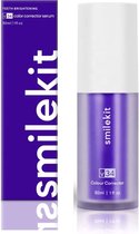 Smilekit V34 Colour Corrector Serum met bamboe tandenborstel - Witte Tanden - Paarse Tandpasta - Teeth Whitening - Hismilekit - Kleurcorrector - Hismile
