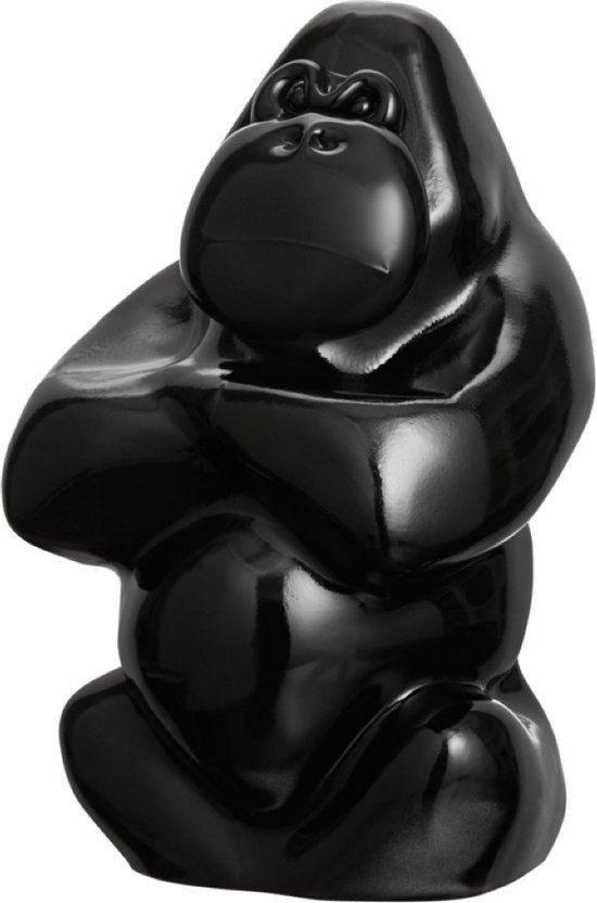 Kosta Boda Sculptuur My Wide Life dark brown 30.5cm
