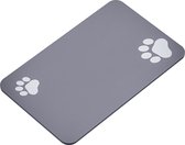 CuraCanin - Placemats - Hondenmat - Placemat voor voerbak Hond - Voor drinkbak Hond - Hondenmat XL - 50 x 80 - Grijs